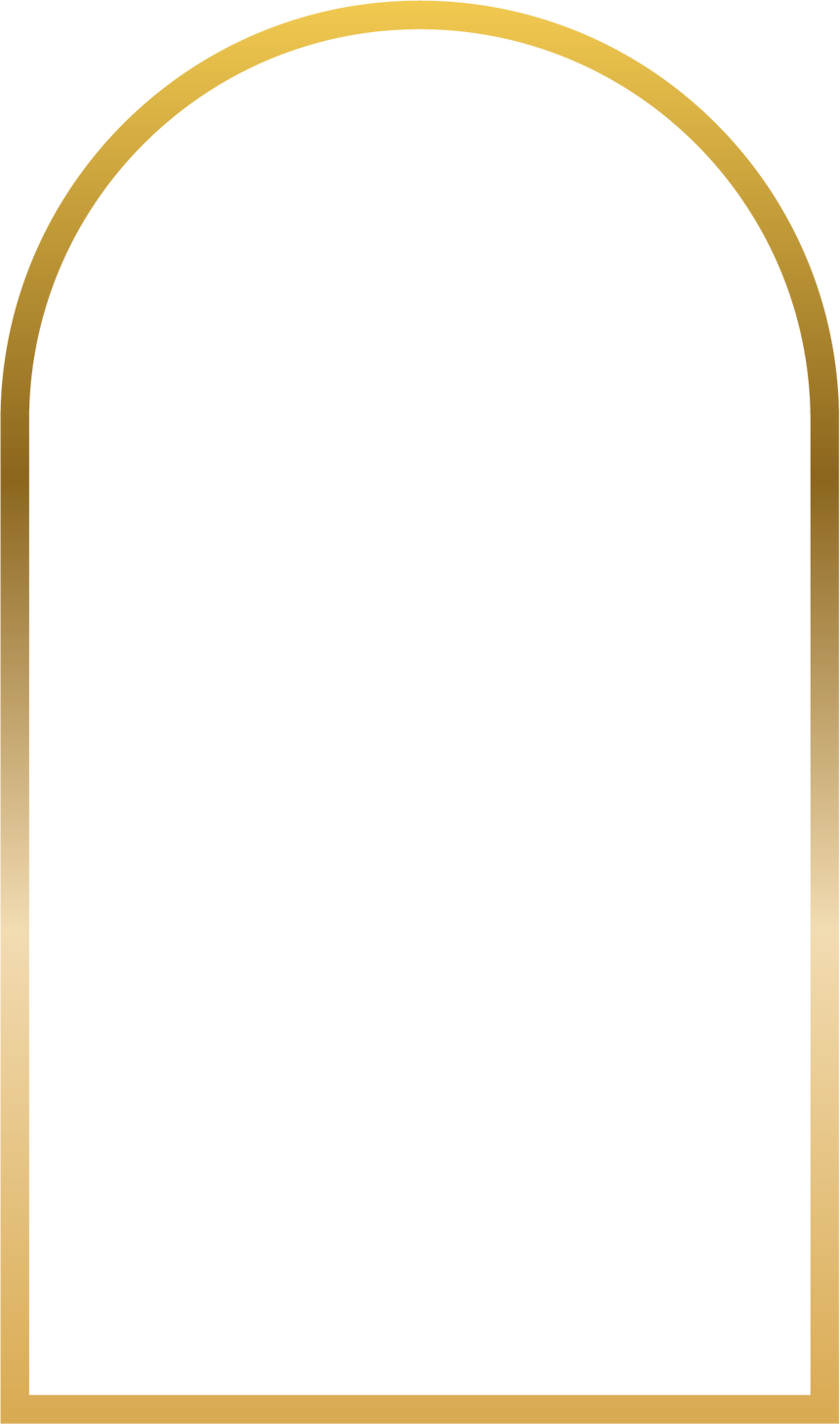 Gradient Gold Tall Arch Frame